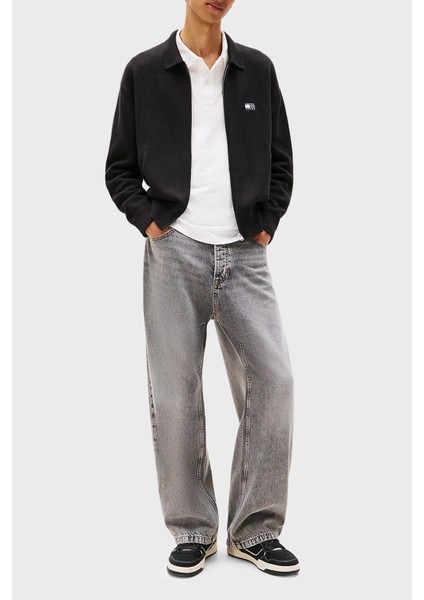 Logolu % 100 Pamuk Relaxed Fit Gömlek Yaka Örme Sweat Erkek Sweat DM0DM22106 Bds fiyatları