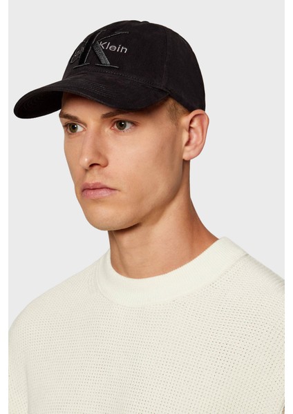 Pamuklu Logolu Şapka LV04D5039GUB1 Erkek Şapka LV04D5039G Ub1 modelleri