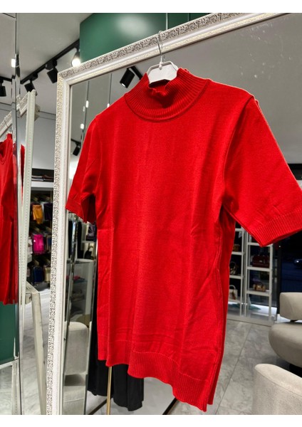 Beys Desıgn Kısa Kollu Triko Içlik - Mercan