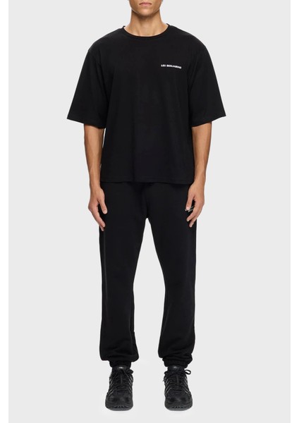 Sırt Baskılı Pamuklu Oversize Fit Bisiklet Yaka T Shirt Erkek T Shirt LB25FWTURMUOT fırsatları