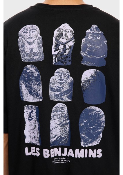 Sırt Baskılı Pamuklu Oversize Fit Bisiklet Yaka T Shirt Erkek T Shirt LB25FWTURMUOT indirimleri