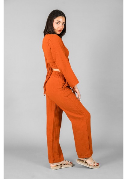 Müslin Kadın Palazzo Pantolon modelleri