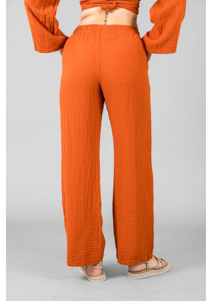 Müslin Kadın Palazzo Pantolon