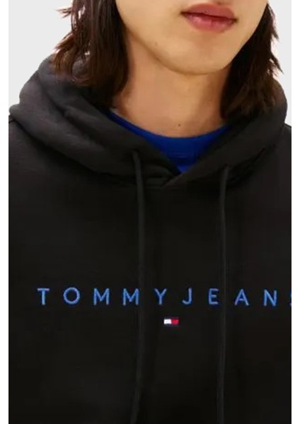 Logolu Pamuklu Regular Fit Kapüşonlu Polar Sweat Erkek Sweat DM0DM20746 0gk fırsatları
