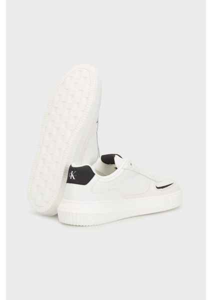 Deri Logolu Sneaker Ayakkabı YM0YM0142601W Erkek Ayakkabı YM0YM01426 01W fırsatları