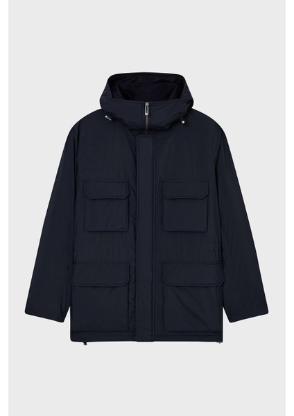 Logolu Regular Fit Su Itici Kapüşonlu Şişme Mont Erkek Mont EM003184 AF18503 UB118 indirimleri