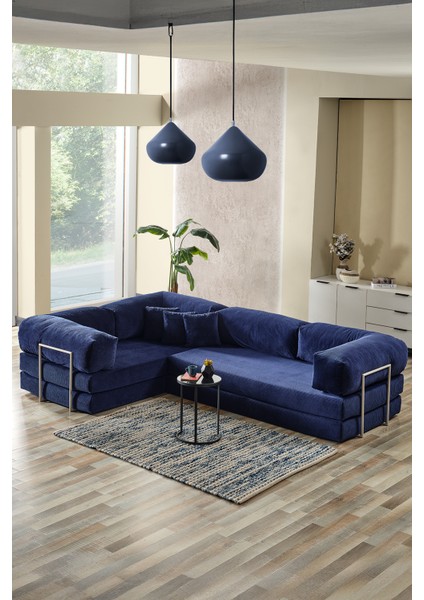 Legom Lucas Aktivite Koltuğu Yatak Olabilen Çok Amaçlı Kanepe L Koltuk Mavi