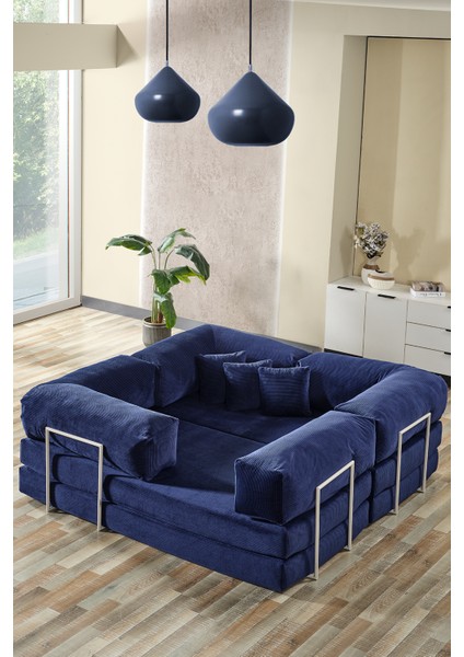 Legom Lucas Aktivite Koltuğu Yatak Olabilen Çok Amaçlı Kanepe L Koltuk Mavi modelleri