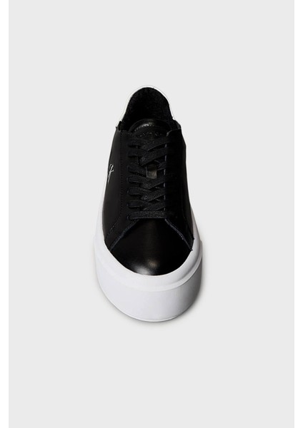 Deri Logolu Platform Sneaker Ayakkabı YW0YW019280GM Bayan Ayakkabı YW0YW01928 0gm indirimleri