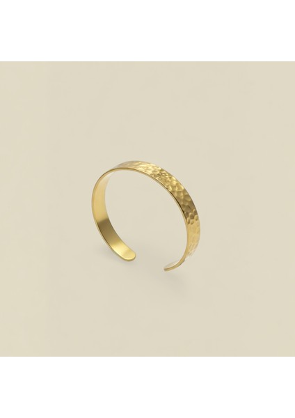 Saf Pirinç Damla Model Kalın Bileklik Kararmaz