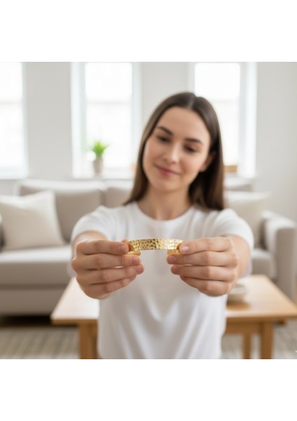 Saf Pirinç Damla Model Kalın Bileklik Kararmaz modelleri