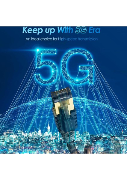 1 Metre RJ45 Kablo CAT7U/FTP Altın Kaplama Korumalı 10GB/SN 600 Mhz Zırhlı Utp Ağ Lan Ethernet Kablosu 1mt Xbox Ps 2/3/4/5 RJ45 Patch Kablosu