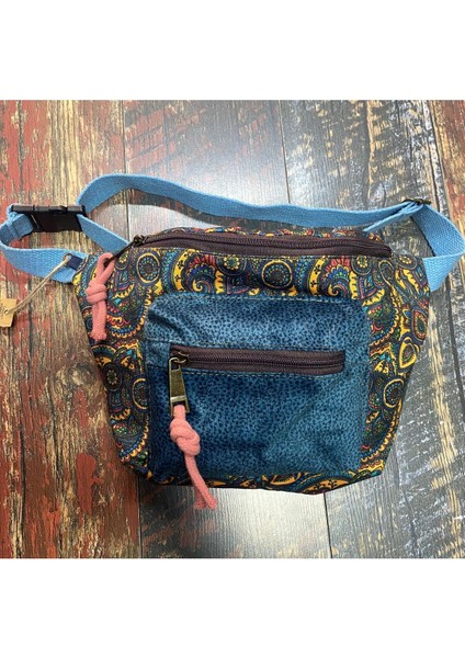 Etnik Otantik Bohem Günlük Seyehat Bel Çantası Orta Boy Çok Cepli Suya Dayanıklı