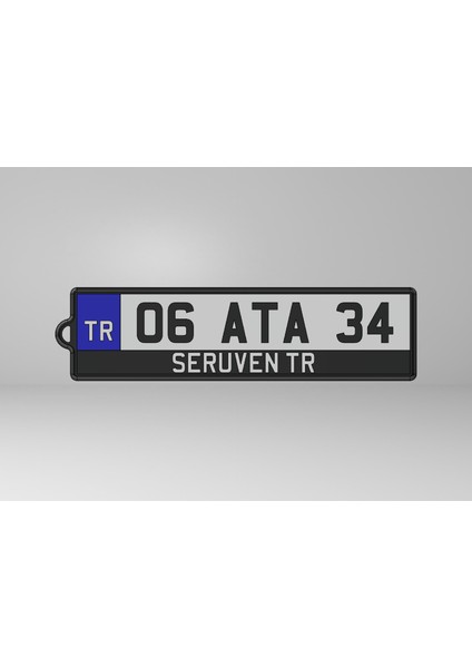 Plaka Anahtarlık İsimli - Kişiye Özel Tasarım - 3D Baskı modelleri