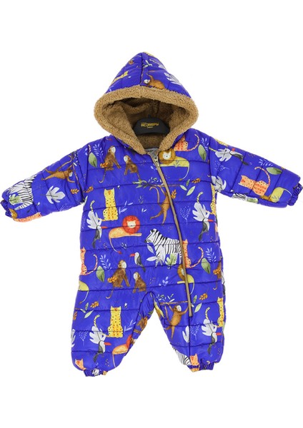 Erkek Bebek Tulum Safari Baskılı