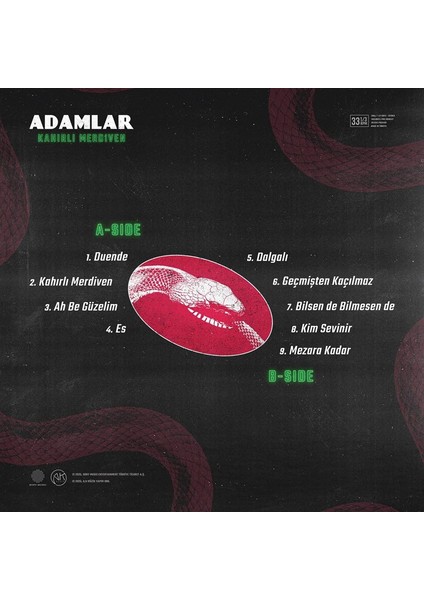 Adamlar - Kahırlı Merdiven - Plak fiyatları