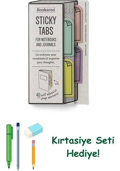 If Bookaroo Kitap Ayracı ve Post It Pastel