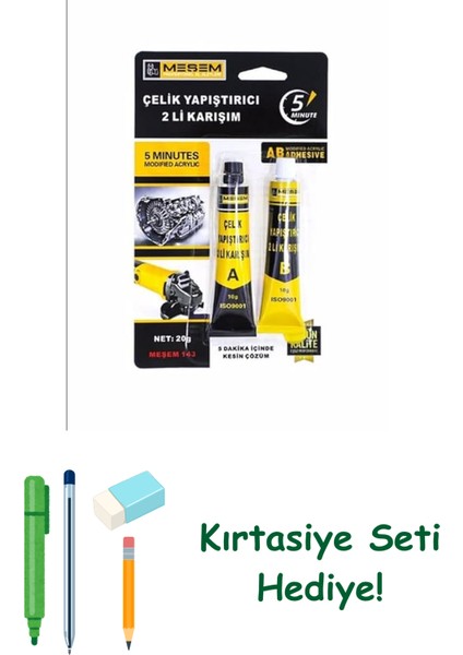 Meşem Çelik Yapıştırıcı 2’li Karışım 20 gr