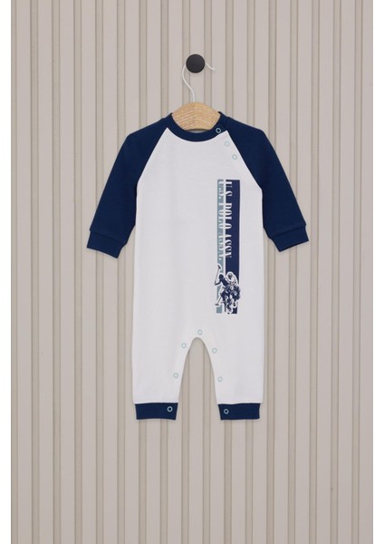 Erkek Bebek Patiksiz Tulum Krem