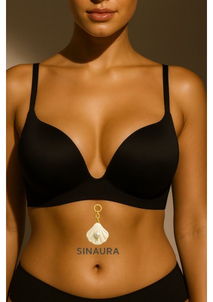 Sınaura Lazer Kesim Dikişsiz Telsiz Dolgusuz Push Up Balensiz Sütyen