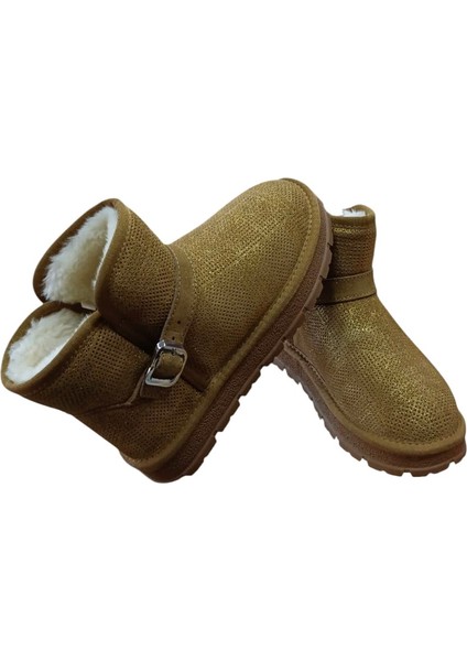 25K432 Kadın Simli Toka Detaylı Slim - On Peluşlu Bot Camel fiyatları
