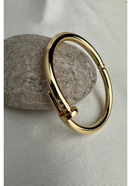 Parlak Metal Çivi Bileklik (Iç Çapı:6cm) modelleri