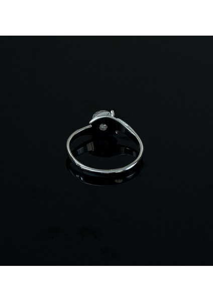 Parlak Zirkon Taşlı Tek Taş Yüzük – 925 Ayar Gümüş, Her Ebat Parmağa Ayarlanabilir Tasarım. indirimleri