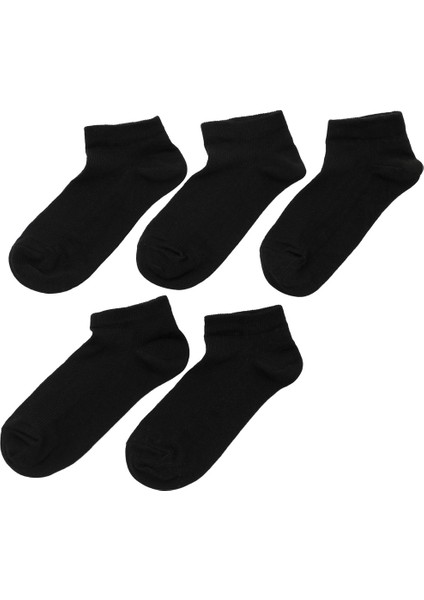 Duz 5 Lı Ptk-W 5pr Siyah Kadın 5'li Patik Çorap