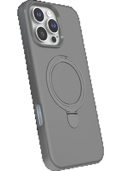 Apple iPhone 16 Pro Max Regal Magsafe Standlı Kapak - Titan GRI-(5796) - FEİ8553-7749 fiyatları