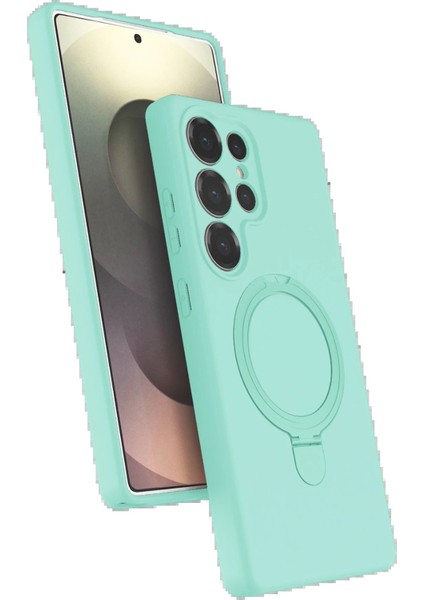 Samsung Galaxy S24 Ultra Regal Magsafe Standlı Kapak - Su YEŞILI-(5796) - FEİ3517-3430