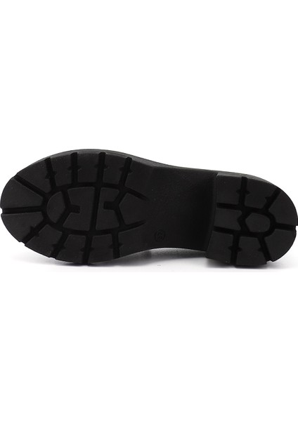 Kadın Siyah Kalın Topuklu Loafer Ayakkabı fırsatları