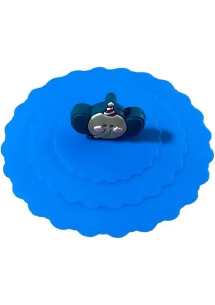 3'lü Silikon Meyve Bitki Hayvan Figürlü Kupa-Bardak Kapağı Seti-Toz Geçirmez Bardak Kapağı modelleri