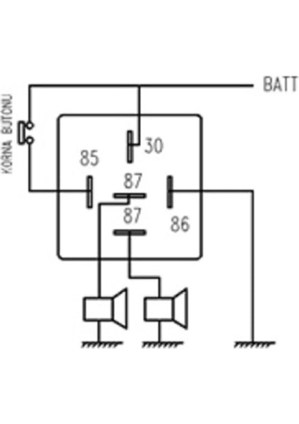 İki Adet Mini Role 12v. 5 Uçlu. 40 A. Far. Korna. Fan. Lpg Röle modelleri