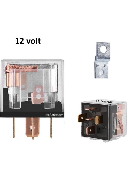 İki Adet Mini Role 12v. 5 Uçlu. 40 A. Far. Korna. Fan. Lpg Röle fiyatları