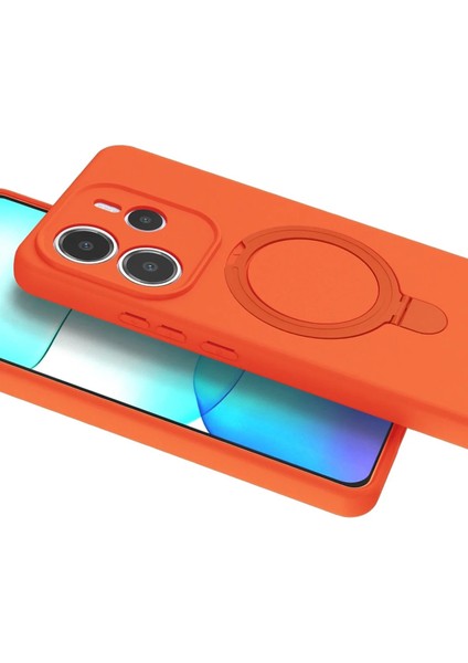 Xiaomi Redmi Note 14 4g Regal Magsafe Standlı Kapak - TURUNCU-(5796) - FEİ4416-8272 fırsatları