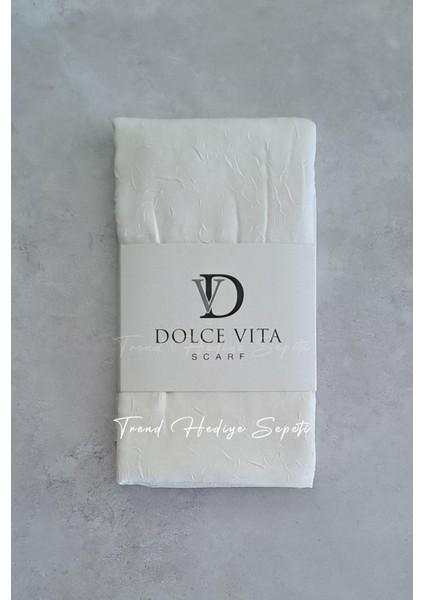 Bambu Kraş Şal Kırık Beyaz