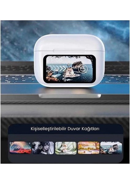 Dokunmatik OLED Ekranlı Air Pro 2 Bluetooth Kulaklık Anc/enc Tüm Modlar Aktif Bluetooth Kulaklık modelleri