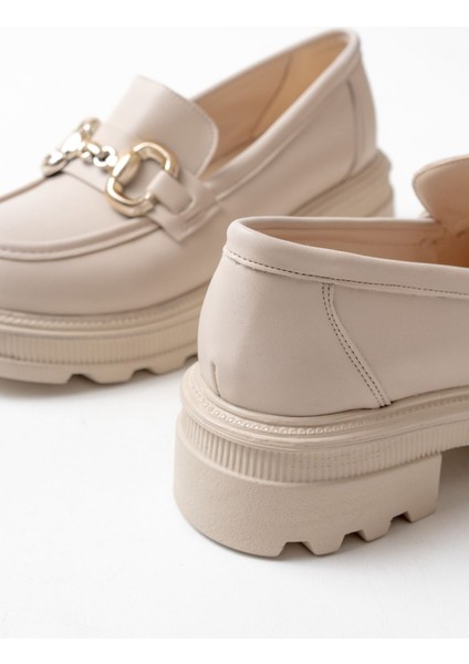 745-773 Bej Günlük Yüksek Tabanlı Loafer Ayakkabı fırsatları