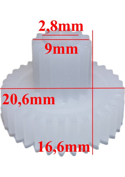 Fakir Rhapsody - Motto - Sms 310 - Sms 210 - Andora Çırpıcı Dişli Kutusu Çift Dişlisi modelleri
