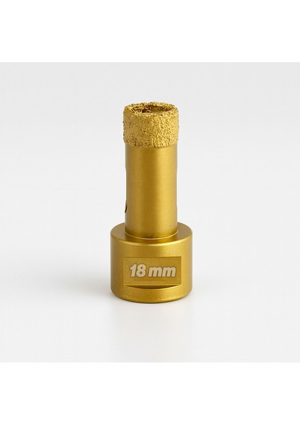 Profesyonel 18 mm Granit Mermer Fayans Delme Ucu Elmas Kaplı Uzun Ömürlü Matkap Uyumlu Kesici Aparat