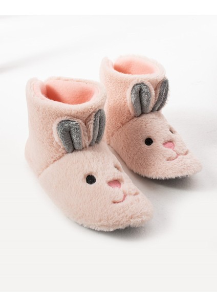 Kız Çocuk Kulak Tavşan Figürlü Ev Botu Panduf Çocuk Peluş Rahat Sessiz Taban Ev Ayakkabısı indirimleri