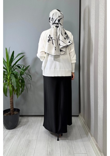 Luna Saten Volanlı Etek Siyah 5457 fırsatları