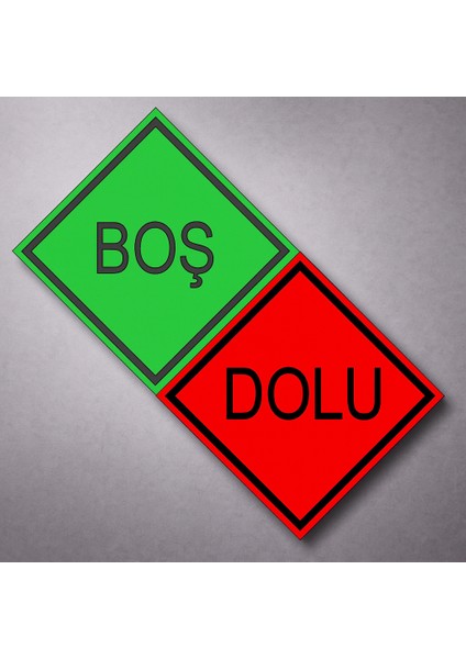 30X30 cm Düz Boş Dolu Alüminyum Reflektörlü Uyarı Levhası Fosforlu Tabela Çift Taraflı Dayanıklı