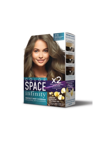 Infinity Set Boya 7.11 Yoğun Küllü Kumral