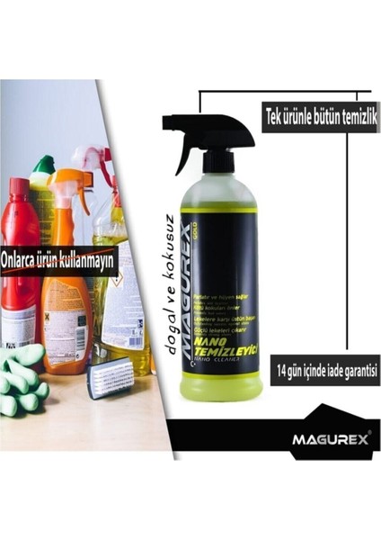 Nano Temizleyici 800 ml Güçlü Leke Çıkarıcı Araç İçi ve Dış Yüzeyler için Profesyonel indirimleri