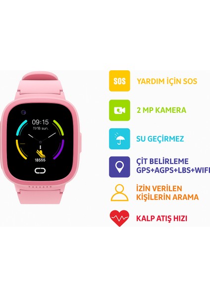 Milky Watch Pro 4g Lte Çocuk Akıllı Saati, 2mp Kamera, Gps Takibi, Koldan Çıkarma Sensörü, Suya Dayanıklı, Sos Butonu, Görüntülü Arama fiyatları