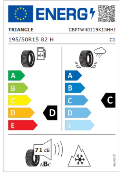 TW401 Winterx 195/50R15 82H Oto Kış Lastiği (Üretim Yılı: 2023) fiyatları