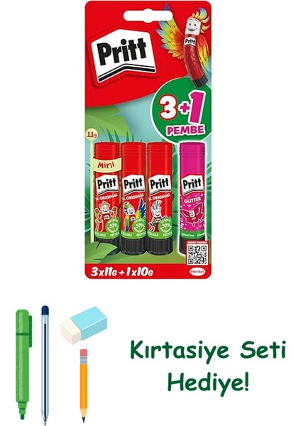 Pritt Stick Yapıştırıcı 3X11G + 10G