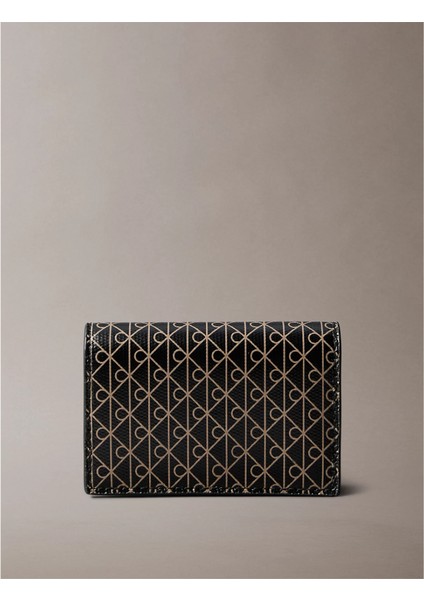 Ck LV04F1083G Emblem Aop Accordıon Cardcase Kadın Cüzdan fiyatları