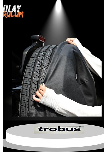 13-14 Inç Lastikler Için Stepne Kılıfı – Dayanıklı Siyah Suni Deri Koruma fiyatları